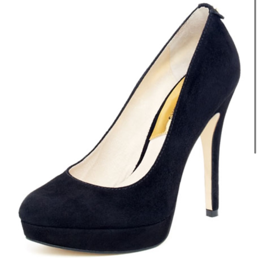 Michael Michael Kors York Black Suede Pumps
